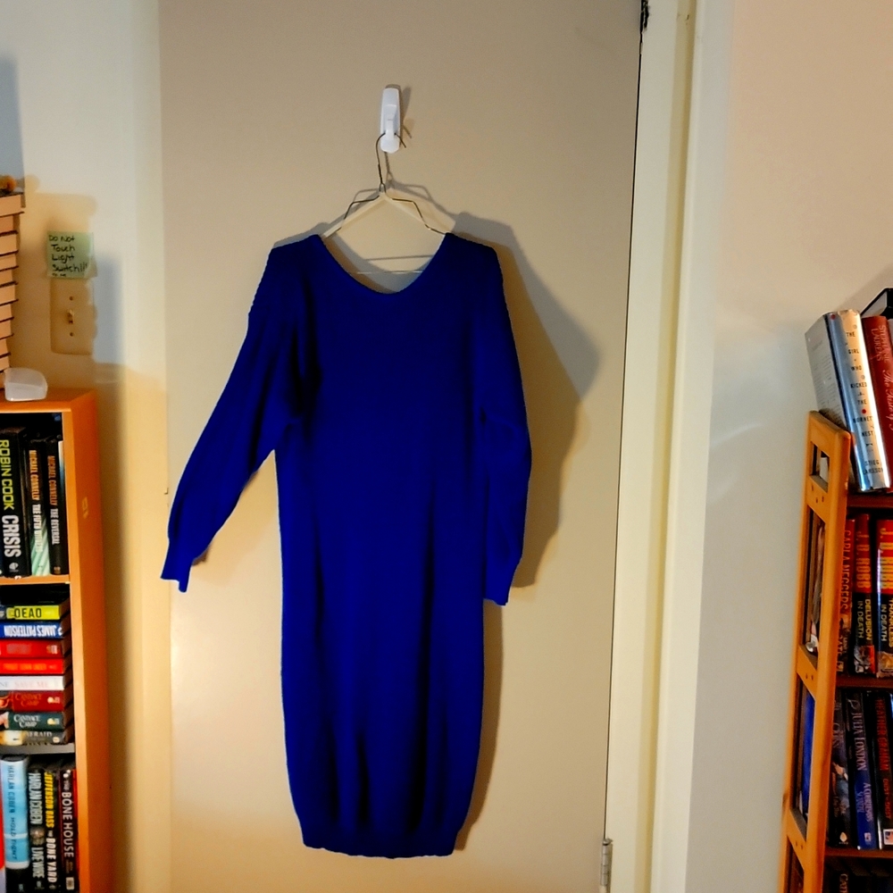 Blue Sweater Dress